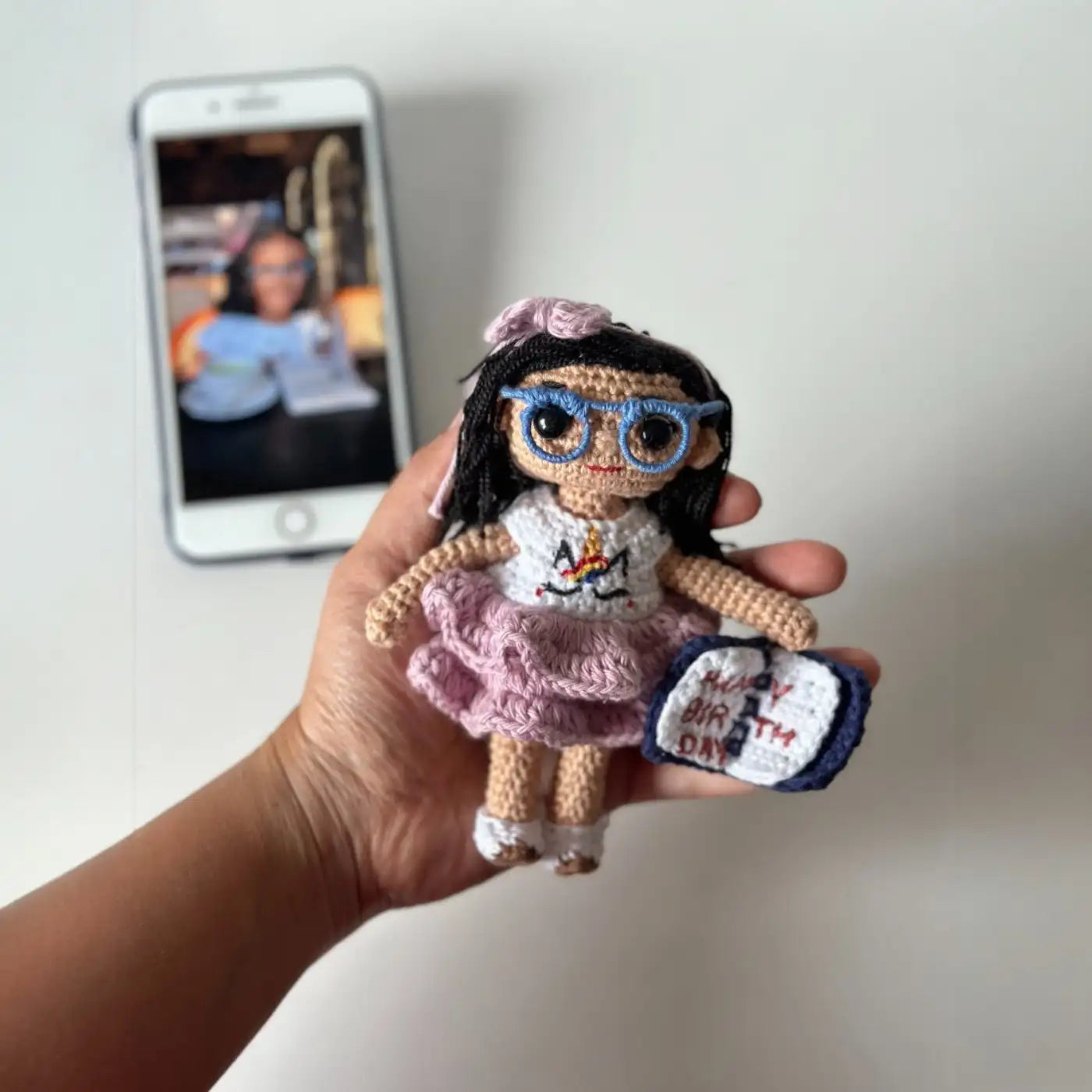 Handmade Crochet Cotton Replica Doll