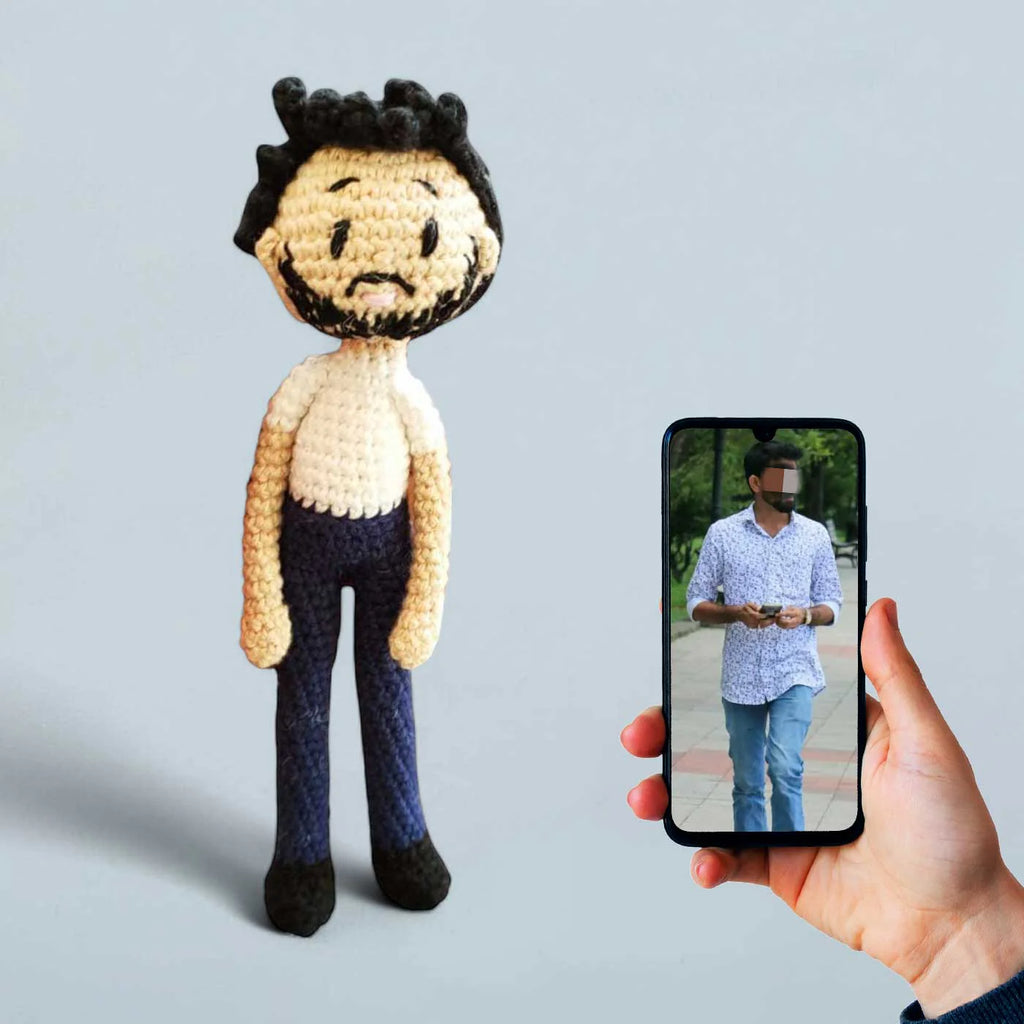 Handmade Crochet Cotton Replica Doll