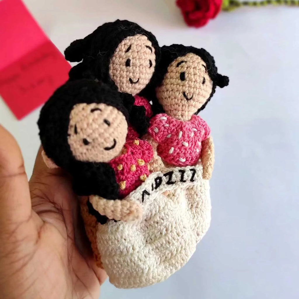 Handmade Crochet Cotton Replica Doll