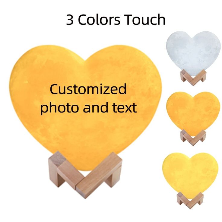 Personalized Heart LED Lamp