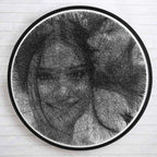 Photo Personalized String Art Threads Of Identity MDF Wood Portrait For Couples