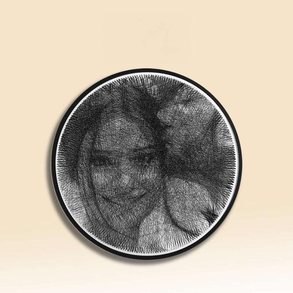 Photo Personalized String Art Threads Of Identity MDF Wood Portrait For Couples