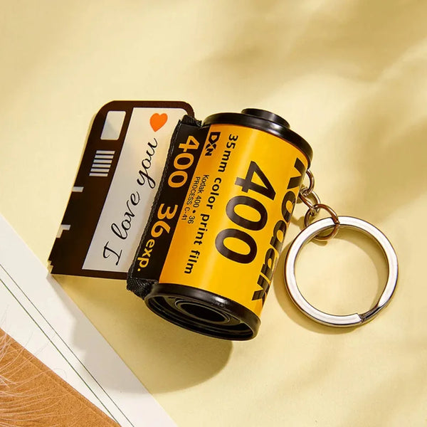 Customized Camera Film Roll Keychain