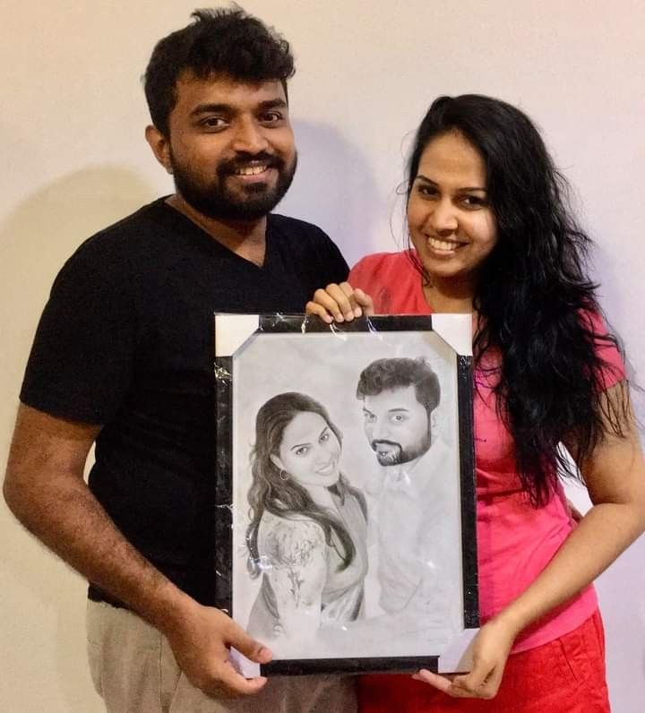 Pencil sketch frame