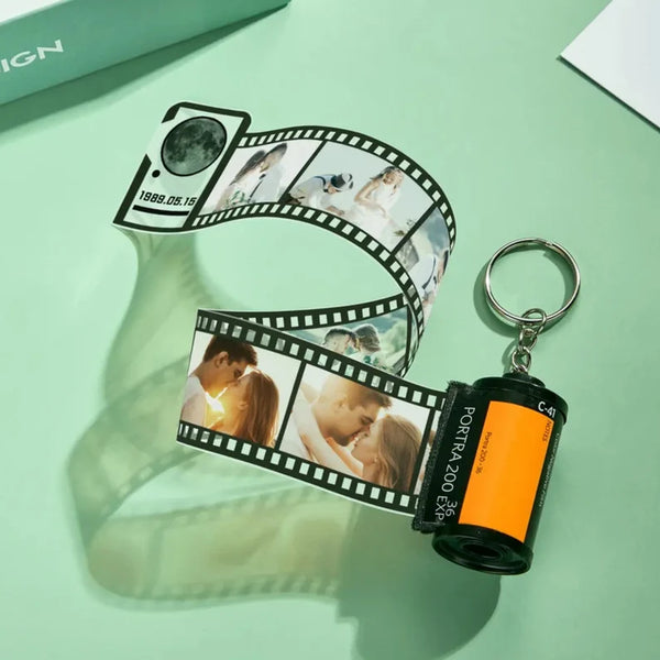Customized Camera Film Roll Keychain