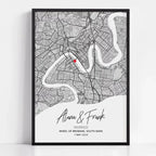 Where We First Met Map Frame