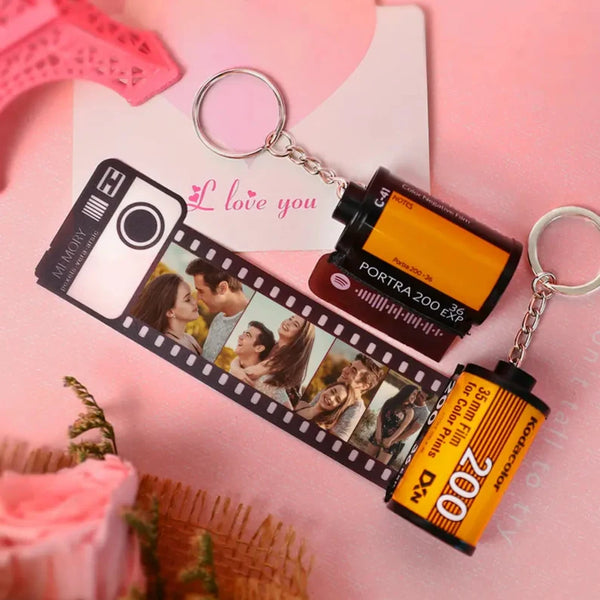 Customized Camera Film Roll Keychain