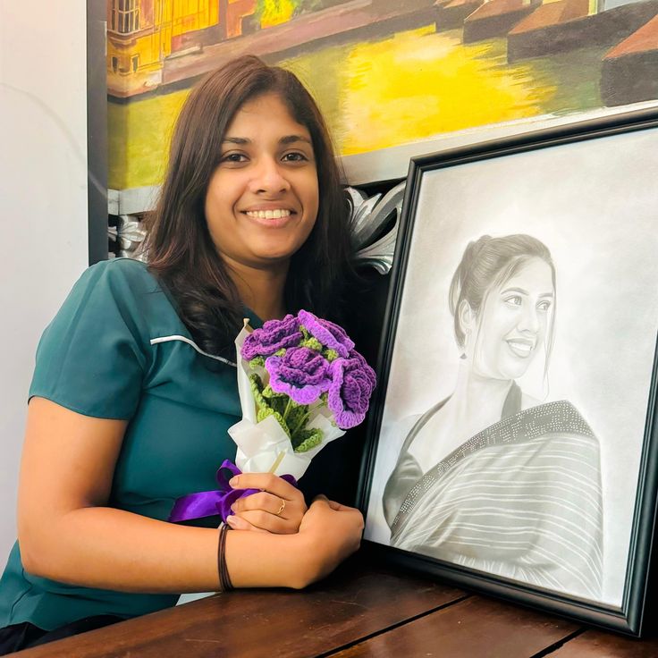 Pencil sketch frame