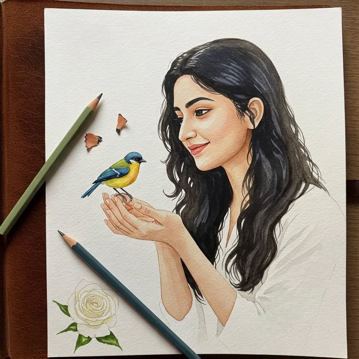 Colour pencil sketch