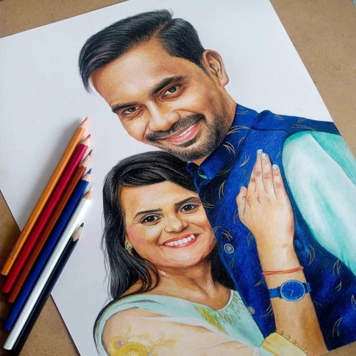 Colour pencil sketch