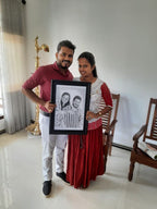 Pencil sketch frame