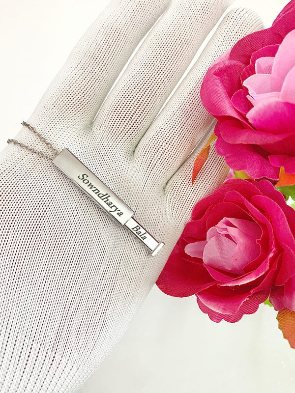 Personalized Bar Pendant