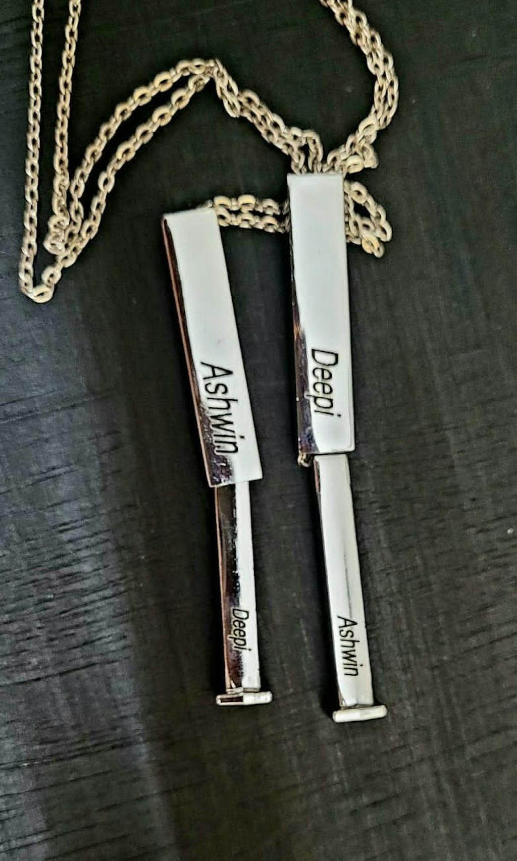 Personalized Bar Pendant