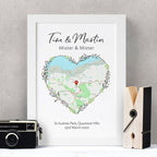 Where We First Met Map Frame