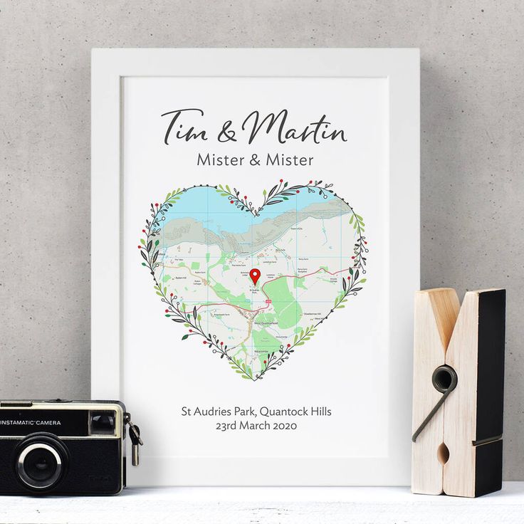 Where We First Met Map Frame